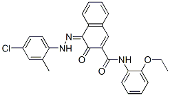 (4Z)-4-[(4-chloro-2-methyl-phenyl)hydrazinylidene]-N-(2-ethoxyphenyl)-3-oxo-naphthalene-2-carboxamide