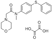 1-Morpholineacetamide, N-methyl-N-(p-(phenylthio)phenyl)-, oxalate