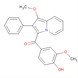 Methanone,(4-hydroxy-3-methoxyphenyl)(1-methoxy-2-phenyl-3-indolizinyl)-