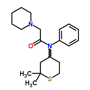 N-(2,2-dimethyltetrahydro-2H-thiopyran-4-yl)-N-phenyl-2-piperidin-1-ylacetamide