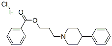 3-(4-phenyl-1-piperidyl)propyl benzoate hydrochloride