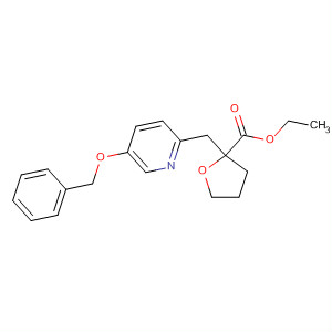 2-Furancarboxylic acid,tetrahydro-2-[[5-(phenylmethoxy)-2-pyridinyl]methyl]-, ethyl ester