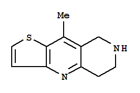 THIENO[3,2-B][1,6]NAPHTHYRIDINE,5,6,7,8-TETRAHYDRO-9-METHYL-