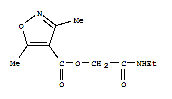 4-ISOXAZOLECARBOXYLIC ACID 3,5-DIMETHYL-,2-(ETHYLAMINO)-2-OXOETHYL ESTER
