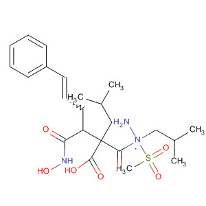 5-Hexenoic acid,3-[(hydroxyamino)carbonyl]-2-(2-methylpropyl)-6-phenyl-,2-(2-methylpropyl)-2-(methylsulfonyl)hydrazide
