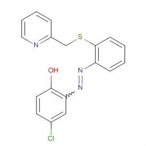 Phenol, 4-chloro-2-[[2-[(2-pyridinylmethyl)thio]phenyl]azo]-