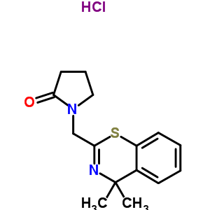1-((4,4-Dimethyl-4H-1,3-benzothiazin-2-yl)methyl)-2-pyrrolidinone hydr ochloride