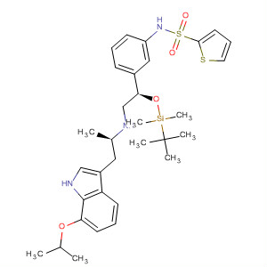 2-Thiophenesulfonamide,N-[3-[(1R)-1-[[(1,1-dimethylethyl)dimethylsilyl]oxy]-2-[[(1R)-1-methyl-2-[7-(1-methylethoxy)-1H-indol-3-yl]ethyl]amino]ethyl]phenyl]-