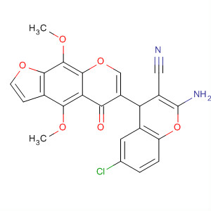 4H-1-Benzopyran-3-carbonitrile,2-amino-6-chloro-4-(4,9-dimethoxy-5-oxo-5H-furo[3,2-g][1]benzopyran-6-yl)-