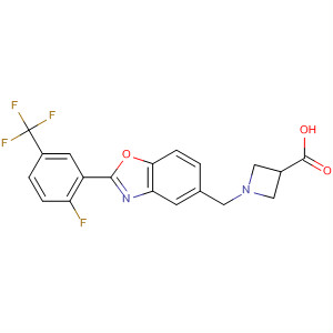 3-Azetidinecarboxylic acid,1-[[2-[2-fluoro-5-(trifluoromethyl)phenyl]-5-benzoxazolyl]methyl]-