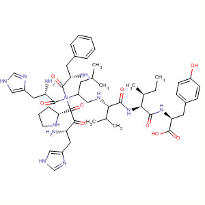 L-Tyrosine,N-[N-[N-[2-[[N-[N-(1-L-histidyl-L-prolyl)-L-phenylalanyl]-L-histidyl]amino]-4-methylpentyl]-L-valyl]-L-isoleucyl]-, (S)-