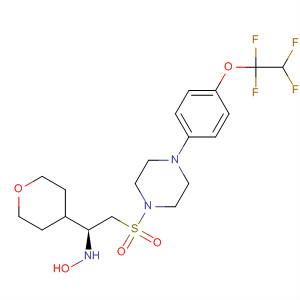 Piperazine,1-[[(2S)-2-(hydroxyamino)-2-(tetrahydro-2H-pyran-4-yl)ethyl]sulfonyl]-4-[4-(1,1,2,2-tetrafluoroethoxy)phenyl]-