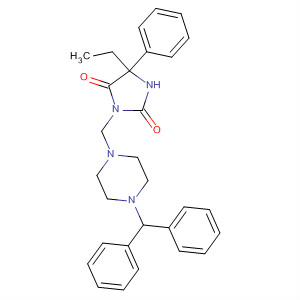 2,4-Imidazolidinedione,3-[[4-(diphenylmethyl)-1-piperazinyl]methyl]-5-ethyl-5-phenyl-