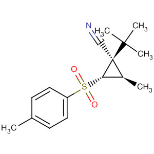 Cyclopropanecarbonitrile,1-(1,1-dimethylethyl)-2-methyl-3-[(4-methylphenyl)sulfonyl]-, (1R,2R,3S)-
