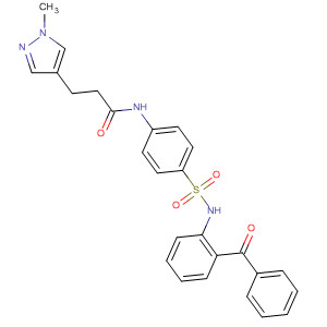 1H-Pyrazole-4-propanamide,N-[4-[[(2-benzoylphenyl)amino]sulfonyl]phenyl]-1-methyl-