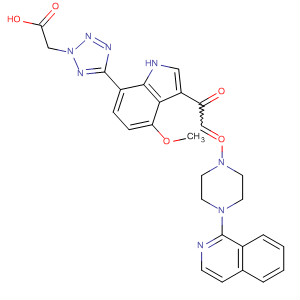 2H-Tetrazole-2-acetic acid,5-[3-[[4-(1-isoquinolinyl)-1-piperazinyl]oxoacetyl]-4-methoxy-1H-indol-7-yl]-