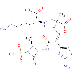 L-Lysine,mono[2-[[(Z)-[1-(2-amino-4-thiazolyl)-2-[[(2S,3S)-2-methyl-4-oxo-1-sulfo-3-azetidinyl]amino]-2-oxoethylidene]amino]oxy]-2-methylpropanoate]