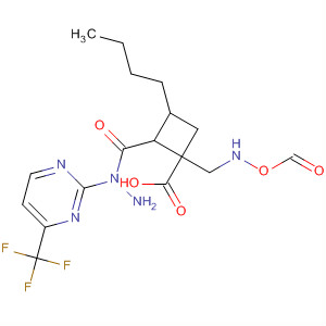 Cyclobutanecarboxylic acid, 3-butyl-1-[(formylhydroxyamino)methyl]-,2-[4-(trifluoromethyl)-2-pyrimidinyl]hydrazide