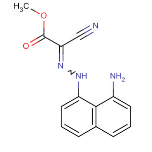 Acetic acid, [(8-amino-1-naphthalenyl)hydrazono]cyano-, methyl ester