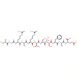 L-Glutamic acid,L-cysteinylglycyl-L-arginyl-L-alanyl-L-arginyl-L-threonyl-O-phosphono-L-seryl-L-seryl-L-phenylalanyl-L-alanyl-