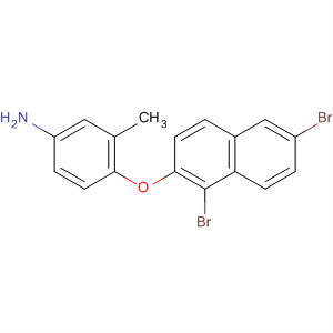 Benzenamine, 4-[(1,6-dibromo-2-naphthalenyl)oxy]-3-methyl-