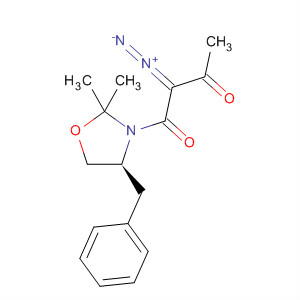 Oxazolidine, 3-(2-diazo-1,3-dioxobutyl)-2,2-dimethyl-4-(phenylmethyl)-,(4S)-