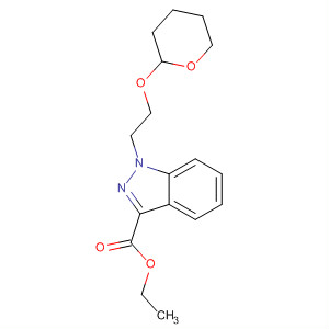 1H-Indazole-3-carboxylic acid,1-[2-[(tetrahydro-2H-pyran-2-yl)oxy]ethyl]-, ethyl ester