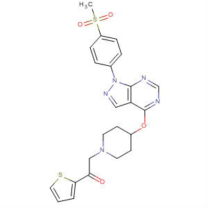 Ethanone,2-[4-[[1-[4-(methylsulfonyl)phenyl]-1H-pyrazolo[3,4-d]pyrimidin-4-yl]oxy]-1-piperidinyl]-1-(2-thienyl)-