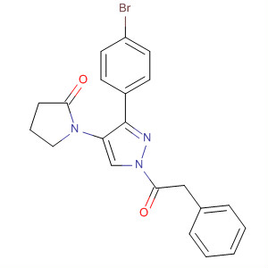 1H-Pyrazole,3-(4-bromophenyl)-4,5-dihydro-4-(2-oxo-1-pyrrolidinyl)-1-(phenylacetyl)-