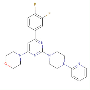 Morpholine,4-[6-(3,4-difluorophenyl)-2-[4-(2-pyridinyl)-1-piperazinyl]-4-pyrimidinyl]-