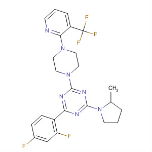 1,3,5-Triazine,2-(2,4-difluorophenyl)-4-(2-methyl-1-pyrrolidinyl)-6-[4-[3-(trifluoromethyl)-2-pyridinyl]-1-piperazinyl]-