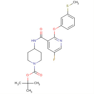 1-Piperidinecarboxylic acid,4-[[[5-fluoro-2-[3-(methylthio)phenoxy]-3-pyridinyl]carbonyl]amino]-,1,1-dimethylethyl ester