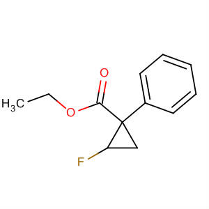 Cyclopropanecarboxylic acid, 2-fluoro-1-phenyl-, ethyl ester