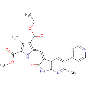 1H-Pyrrole-2,4-dicarboxylic acid,5-[[1,2-dihydro-6-methyl-2-oxo-5-(4-pyridinyl)-3H-pyrrolo[2,3-b]pyridin-3-ylidene]methyl]-3-methyl-, 2-ethyl 4-methyl ester