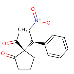 Cyclopentanone, 2-acetyl-2-[(1S)-2-nitro-1-phenylethyl]-, (2S)-