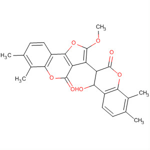 4H-Furo[3,2-c][1]benzopyran-4-one,2,3-dihydro-3-(4-hydroxy-7,8-dimethyl-2-oxo-2H-1-benzopyran-3-yl)-2-methoxy-6,7-dimethyl-
