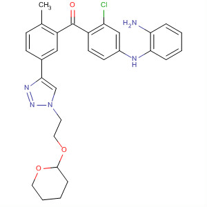 Methanone,[4-[(2-aminophenyl)amino]-2-chlorophenyl][2-methyl-5-[1-[2-[(tetrahydro-2H-pyran-2-yl)oxy]ethyl]-1H-1,2,3-triazol-4-yl]phenyl]-
