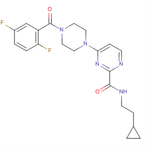 3-Pyridazinecarboxamide,N-(2-cyclopropylethyl)-6-[4-(2,5-difluorobenzoyl)-1-piperazinyl]-