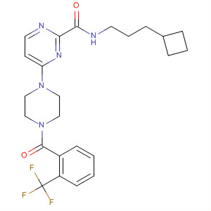 3-Pyridazinecarboxamide,N-(3-cyclobutylpropyl)-6-[4-[2-(trifluoromethyl)benzoyl]-1-piperazinyl]-