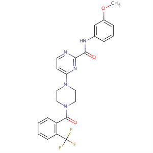 3-Pyridazinecarboxamide,N-(3-methoxyphenyl)-6-[4-[2-(trifluoromethyl)benzoyl]-1-piperazinyl]-