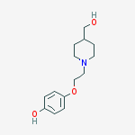 4-Piperidinemethanol, 1-[2-(4-hydroxyphenoxy)ethyl]-