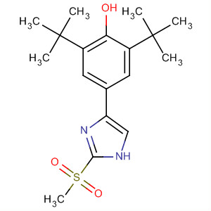 Phenol,2,6-bis(1,1-dimethylethyl)-4-[2-(methylsulfonyl)-1H-imidazol-4-yl]-