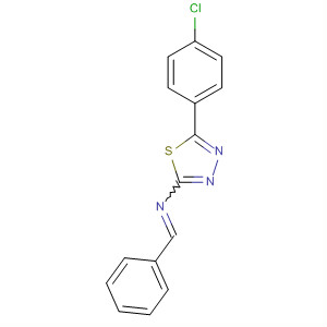 1,3,4-Thiadiazol-2-amine, 5-(4-chlorophenyl)-N-(phenylmethylene)-