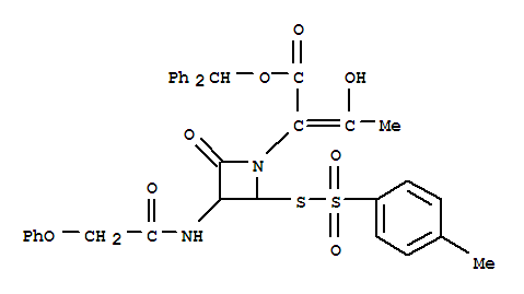 benzhydryl alpha-(1-hydroxyethylidene)-4-oxo-3-[(phenoxyacetyl)amino]-2-[[(p-tolyl)sulphonyl]thio]azetidine-1-acetate