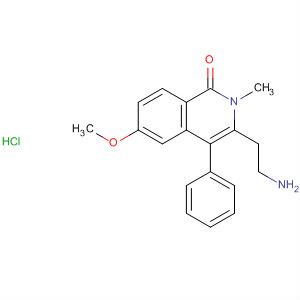 1(2H)-Isoquinolinone, 3-(2-aminoethyl)-6-methoxy-2-methyl-4-phenyl-,monohydrochloride