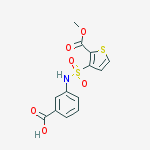 2-THIOPHENECARBOXYLIC ACID, 3-[[(3-CARBOXYPHENYL)AMINO]SULFONYL]-, 2-METHYL ESTER