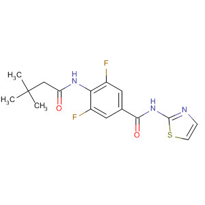 Benzamide,4-[(3,3-dimethyl-1-oxobutyl)amino]-3,5-difluoro-N-2-thiazolyl-