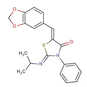 4-Thiazolidinone,5-(1,3-benzodioxol-5-ylmethylene)-2-[(1-methylethyl)imino]-3-phenyl-,(2Z,5Z)-