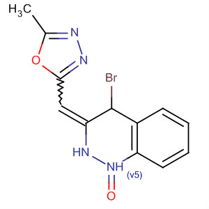 2(1H)-Quinoxalinone,4-bromo-3,4-dihydro-3-[(5-methyl-1,3,4-oxadiazol-2-yl)methylene]-