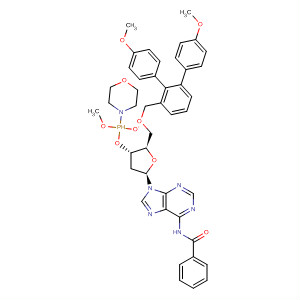 Adenosine,N-benzoyl-5'-O-[bis(4-methoxyphenyl)phenylmethyl]-2'-deoxy-,3'-(methyl 4-morpholinylphosphonite)